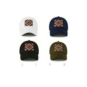 หมวกเบสบอลปักลายเรขาคณิตสไตล์วินเทจ ปรับขนาดได้ ทำจากผ้าฝ้าย เหมาะสำหรับผู้ชายและผู้หญิง ใส่กิจกรรมกลางแจ้ง - Product Image 5