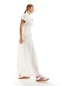 Camicia bianca lunga da donna con collo a punta a <span class=keywords><strong>maniche</strong></span> corte - Product Image 5