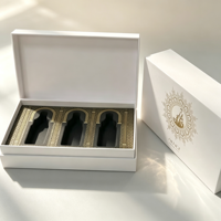 Boîte cadeau en carton rigide écologique personnalisée avec logo pour l'emballage d'huile cosmétique Attar en gros