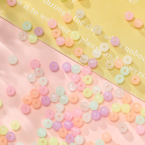 Acrylic Transparent Colored <b>Beads</b> 4mm Round For Bracelet Making DIY Jewelry Accessories Summer 2024 Wholesale - Product Image 1