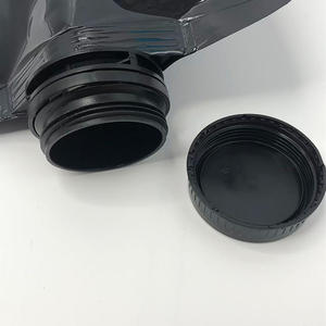 Emballage noir brillant personnalisé sac en plastique PE pochette debout avec grand bec pour jus boisson boisson liquide - Product Image 2