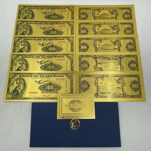 Toptan <span class=keywords><strong>Guatemala</strong></span> Para Birimi 100 Altın Kaplama Elektrokaplama Banknotlar Rekabetç<span class=keywords><strong>i</strong></span> Fiyatlarla - Product Image 5
