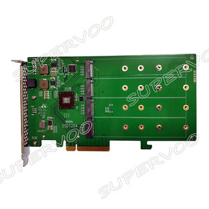 ใหม่ไฮพอยท์ SSD7204 คอนโทรลเลอร์ RAID 4 X M.2 NVMe PCIe 3.0 X8 บอร์ดสำหรับแม็ค, ลินุกซ์และวินโดวส์ - Product Image 2
