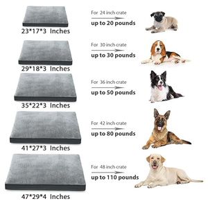 Fábrica personalizada Boucle calentamiento lujo rectángulo ortopédico memoria espuma perro mascota Mat cama con forro impermeable cubierta lavable - Product Image 3