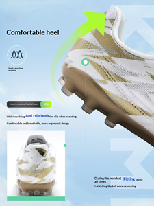 Chaussures de football MG Winter en cuir véritable pour hommes, adolescents, enfants, filles, garçons EU32-45, chaussures d'entraînement et de compétition professionnelles - Product Image 3