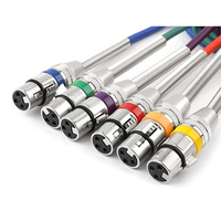 Câble audio professionnel personnalisé 3 broches XLR blindé en PVC avec protection par ressort, adaptateurs mâle-femelle pour microphone KTV
