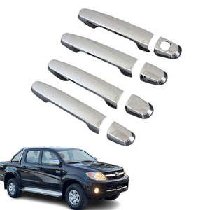 JIAHUI 4X4 ABS cubierta de manija de puerta lateral cromada <span class=keywords><strong>para</strong></span> <span class=keywords><strong>Toyota</strong></span> Hilux Vigo 2005-2014 <span class=keywords><strong>Corolla</strong></span> <span class=keywords><strong>2001</strong></span> 2002 2003 <span class=keywords><strong>accesorios</strong></span> de coche - Product Image 1
