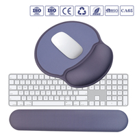 Lot de 2 repose-poignets ergonomiques certifiés CE RoHS en mousse à mémoire de forme souple, support de clavier et tapis de souris pour le bureau et le gaming (OEM)