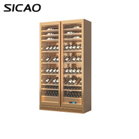 Gabinete de Almacenamiento de Vino Eléctrico Profesional de Lujo de Alta Gama, Integrado en Acero Inoxidable, Colores Personalizables, 10 Tamaños, para el Hogar
