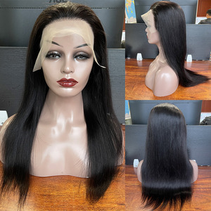 Cabello Humano Virgen Brasileño de <span class=keywords><strong>Lima</strong></span>, Perú, a Precio Económico, para Peluca Corta Bob, Encaje Transparente 13*4, Liso Sedoso y Ondulado - Product Image 1
