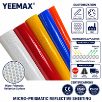 Vinilo Reflectante Imprimible con Tinta Eco Solvente de Grado Comercial, Material de Película para Señalización Vial, Reflectante para Señales de Tráfico