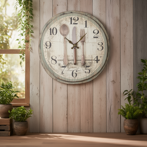 Wall <b>Clock</b> (33cm) Cutlery JUSTAMINUTE Multicolor 21565 - Product Image 3