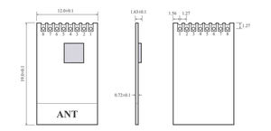 E01-ML01S Nrf24l01 Pa Lna With Antenna 2.4g Transceiver 24g 100mw Nrf24l01p 24ghz Smd <b>Rf</b> <b>Wireless</b> <b>Module</b> - Product Image 5