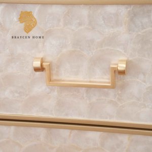 <span class=keywords><strong>Aparador</strong></span> Antiguo con Nueve Cajones, Tiradores Blancos para Gabinete de Cocina, Cajones Extraíbles para Dormitorio o Sala de Estar - Product Image 5