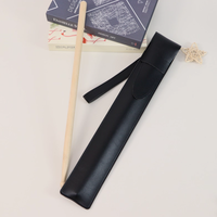 Simple Luxury PU Leather Drumstick Protective Bag Two-pack Drum Stick Bag Portable Musical Instrument Bags