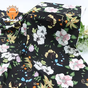 MEIDEBAO Camisa com estampa ginkgo para crianças, roupas em poliéster jacquard, camisa com estampa de ginkgo, tecido infantil