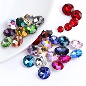 Accesorios de cristal para manualidades, estuche de diamantes de imitación con base puntiaguda y forma de flor, accesorios de ropa con material de diamante. - Product Image 5