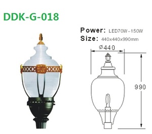 Poteau lumineux en Aluminium moulé sous pression, 3m, 4m, 5m, Ip65, Led pour l'extérieur, rue, jardin - Product Image 5