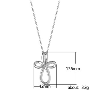 Collar con Colgante de Bucle Mobius para Mujer, Estilo Vintage Minimalista, Joyería de Moda para Uso Diario - Product Image 3