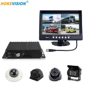 משאית אוטובוס צי ניהול 4ch 8ch 1080p 720p נייד dvr וידאו מקליט mdvr אבטחת רכב שחור תיבת צג מצלמה מערכת ערכת