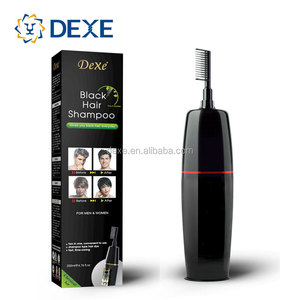 <span class=keywords><strong>DEXE</strong></span> Nouvelle Arrivée Shampooing Colorant Magique Noir en Gros avec Peigne Couvre 100% des Cheveux Gris et Blancs Efficace Usine - Product Image 6