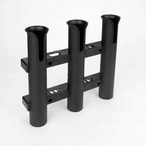 Supports muraux pour cannes à pêche, tubes de rangement, supports de cannes à pêche (3 pôles - noir) - Product Image 2
