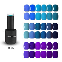 Y-SHINIE Ensemble de vernis gel UV 120 couleurs sans CPNP Faible MOQ avec flacons OEM de 15 ml Marque privée