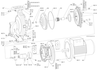 Pompes à eau électriques KSBPumps Modèles+ Etaline ETL125-125-200G, Pompe à impulsion KS B, Pompe centrifuge agricole