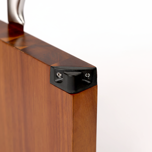 Organisateur de couteaux TAIMARSWOOD durable en bois d'acacia, bloc à couteaux magnétique pour comptoir de cuisine avec aiguiseur intégré - Product Image 1