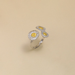 Anello <span class=keywords><strong>dorato</strong></span> in <span class=keywords><strong>argento</strong></span> placcato tre anelli in acciaio inossidabile impermeabile <span class=keywords><strong>argento</strong></span> puro <span class=keywords><strong>argento</strong></span> 925 alla moda - Product Image 3