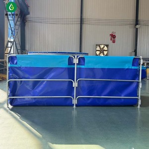 Bassin d'élevage de poissons extérieur durable de haute qualité personnalisé, bassin carré pour l'élevage de poissons, réservoir d'élevage largement utilisé pour la pêche au tilapia - Product Image 1