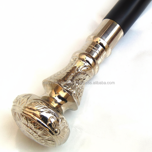 Bastón Vintage de latón con diseño de flor para caminar, accesorio Vintage, bonito, hecho a mano, antiguo, náutico, para caminar, CHWKS36025 - Product Image 1