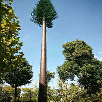 Tour de télécommunication biomimétique 5G en acier galvanisé Q235B de 20-40 m, camouflage, pour antenne monopôle, idéale pour stations balnéaires et montagnes - Vente chaude