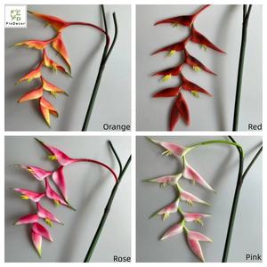 زهور الزنجبيل الاصطناعي من البلاستيك بلمسة حقيقية نباتات مدارية معلقة هيليكونيا صناعية لحفلات الزفاف ديكور صالة عرض للفنادق - Product Image 5