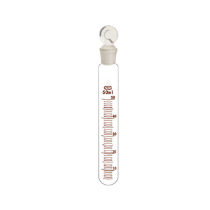 หลอดทดลองแก้วเดกาวพร้อมจุกแก้วขัดเงา ทนความร้อน สำหรับการทดลองทางเคมีและชีววิทยา - Product Image 1