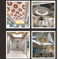 Ourwarm — médaillon décoratif de plafond en polyuréthane, ornement de Villa, carreaux de dôme en polyuréthane, HN-B039