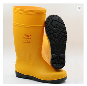 Stivali da <span class=keywords><strong>pioggia</strong></span> impermeabili da <span class=keywords><strong>uomo</strong></span> in giallo e blu con Logo personalizzato accettato scarpe in PVC economiche con puntali di sicurezza stivali da <span class=keywords><strong>pioggia</strong></span> - Product Image 5