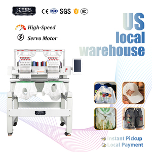 เครื่องปักดิจิตอลความเร็วสูงอัตโนมัติ X-TEK 1202 ขนาด 400*500 มม. สำหรับร้านเสื้อผ้า ใช้ระบบคอมพิวเตอร์ คลังสินค้าในสหรัฐอเมริกา ความเร็ว 1000 รอบต่อนาที - Product Image 1