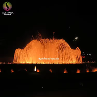 Conjunto completo al aire libre colorido LED luz piscina Musical baile jardín fuente moderna para Decoración