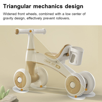 Vélo d'équilibre pour enfants, draisienne pour bébé, vélo à pousser pour tout-petits débutants, jouet à roulettes à quatre roues