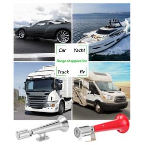 Bocina de aire para coche, claxon Universal de 12,0 V y 24V, sonido fuerte, resistente al agua, reacondicionamiento, bocina de aire de 180DB - Product Image 2