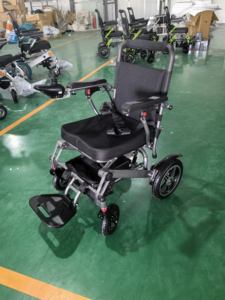 Silla de ruedas eléctrica de aleación de aluminio Silla de ruedas eléctrica portátil Silla de ruedas completa - Product Image 2