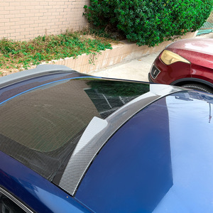 Audi A5 8T Sportback Rear Spoiler Piano Black Carbon Fiber Texture Ducktail Trunk <b>Wing</b> 2007-2016 - Product Image 3