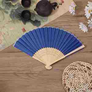 Custom Sublimation Folding Silk Wedding <b>Hand</b> <b>Fan</b> for Bride Portable Bamboo with Portable Angel Painting for Souvenir Promotion - Product Image 5