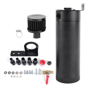 Bidon de ventilation d'huile noir 750 ml avec support de filtre à air et valve de vidange pour la récupération des gaz et de l'huile usagés - Product Image 5