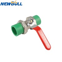 Vanne à bille en laiton PPR XINNIU, raccord de tuyauterie en plastique, accessoires de plomberie hydraulique, application générale - OEM
