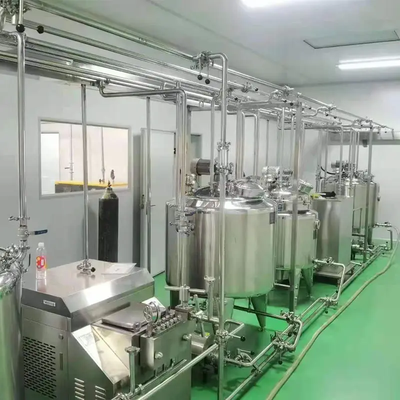 Fabrika doğrudan satış 200-1000L yoğurt yapma makineleri/endüstriyel yoğurt üretim hattı/yoğurt proses ekipmanları tesisi