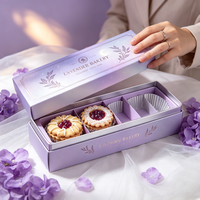 Boîte en kraft écologique avec fenêtre transparente pour l'emballage de gâteaux et de pâtisseries, vente en gros