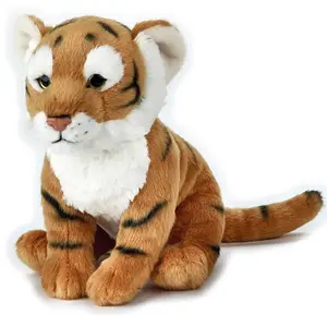 CE/ASTM Wholesale Cartoon Plush Tiger Toy Wild Animal Toys Customized Stuffed Tiger For Kids 2024 Summer