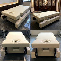 Table de massage coréenne et thaïlandaise à largeur réglable électriquement de 900 mm à 1300 mm, facile à nettoyer, pour hôtel de luxe, centre de massage et spa